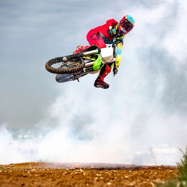 Leatt GPX 3.5 шлем кроссовый, красно-желтый
