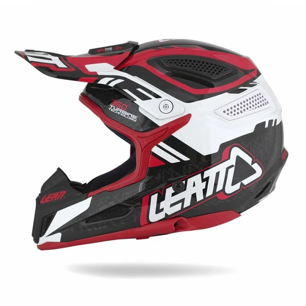 Leatt GPX 5.5 V04 шлем кроссовый, черно-бело-красный
