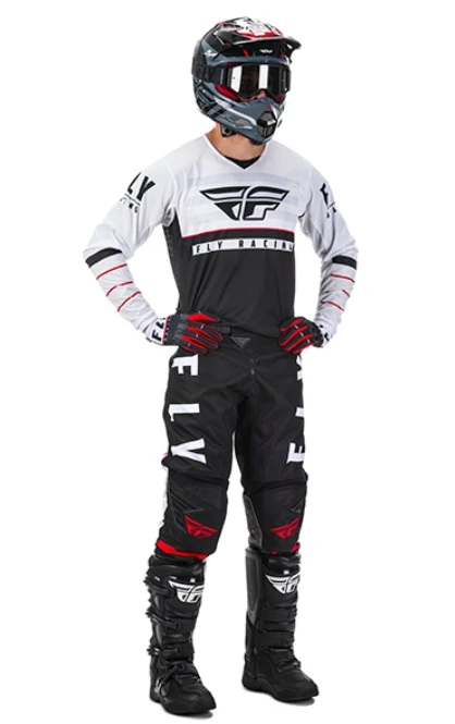 Fly Racing Kinetic K120 2020 комплект, черно-белый