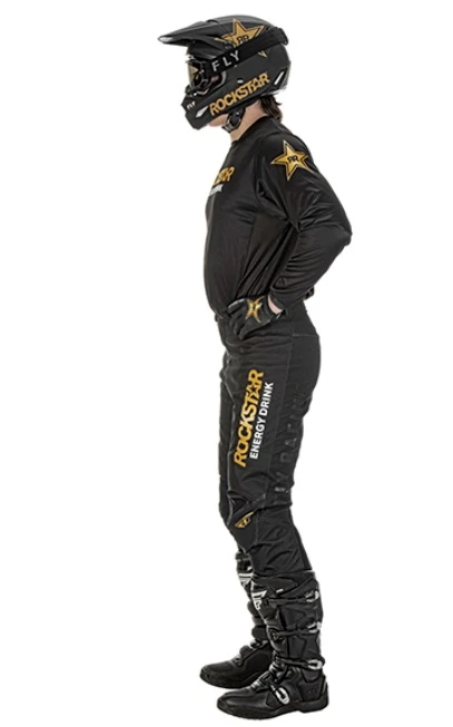 Fly Racing Kinetic Rockstar 2022 комплект, черно-золотой