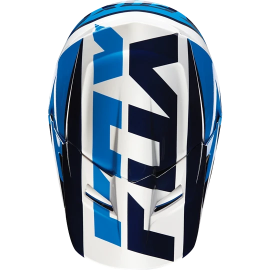 Fox Racing V1 Mako шлем кроссовый, бело-синий