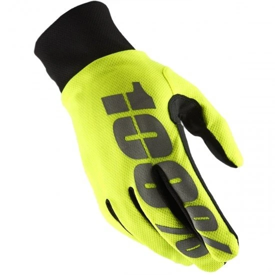 100% Hydromatic Waterproof Neon Yellow мотоперчатки