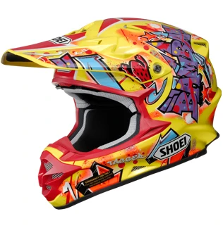 Shoei VFX-W Barcia TC-3 шлем кроссовый, желто-красный