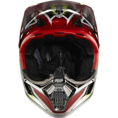 Fox Racing V3 Race шлем кроссовый, красно-черный
