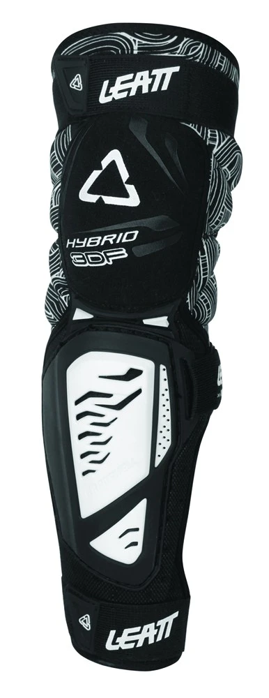 Leatt 3DF Hybrid EXT наколенники, черно-белый