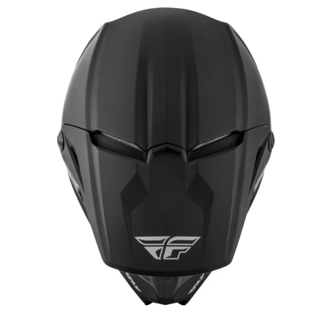 Fly Racing Kinetic Solid шлем кроссовый, черный матовый