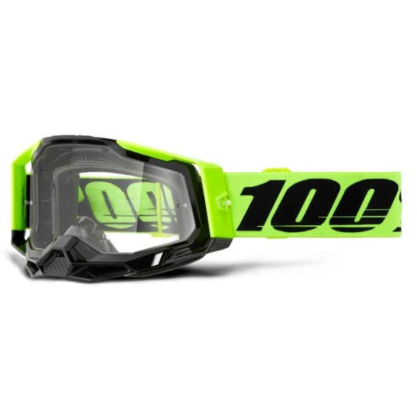 100% Racecraft 2 Neon Yellow / Clear мотоочки