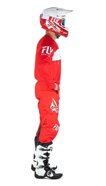Fly Racing Kinetic Shield комплект, красно-белый