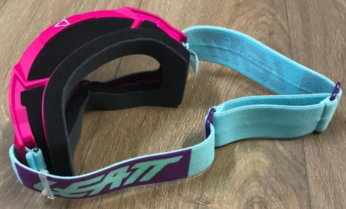 Leatt Velocity 4.5 Neon Pink / Clear мотоочки, двойная линза
