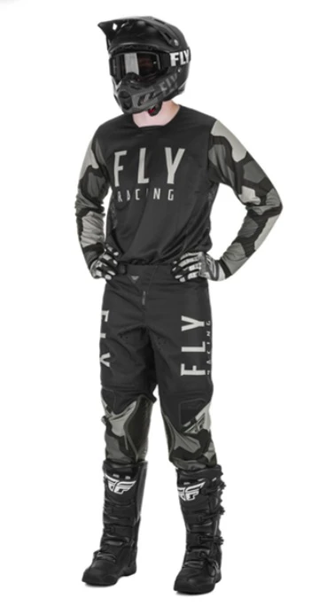Fly Racing Kinetic K221 2021 комплект, черно-серый