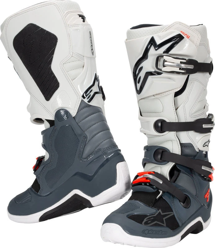 Alpinestars Tech 7 мотоботы кроссовые, бело-красно-черный