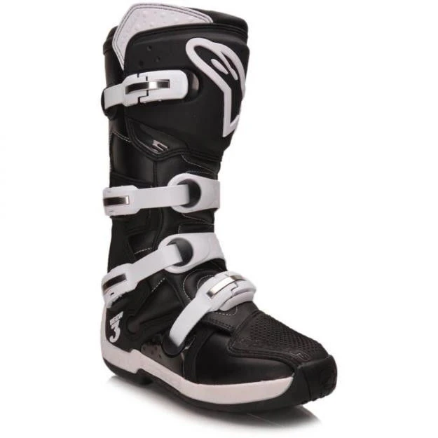 Alpinestars Tech 3 мотоботы кроссовые, черно-белый