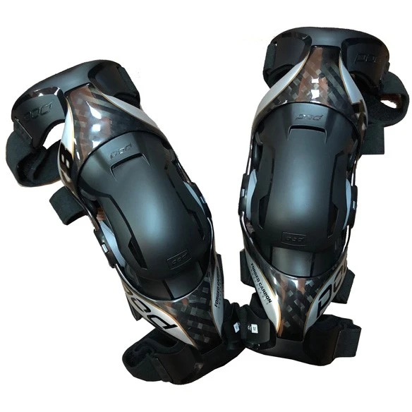 POD MX K8 2.0 Knee Brace наколенники, черно-серебристый