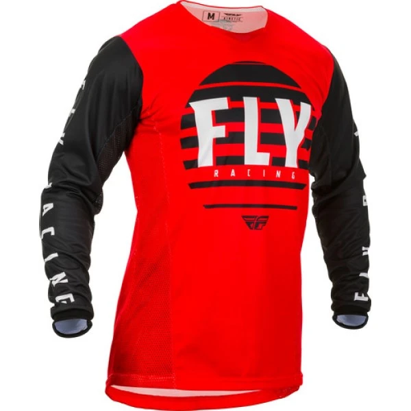 Fly Racing Kinetic K220 2020 джерси, красно-бело-черный