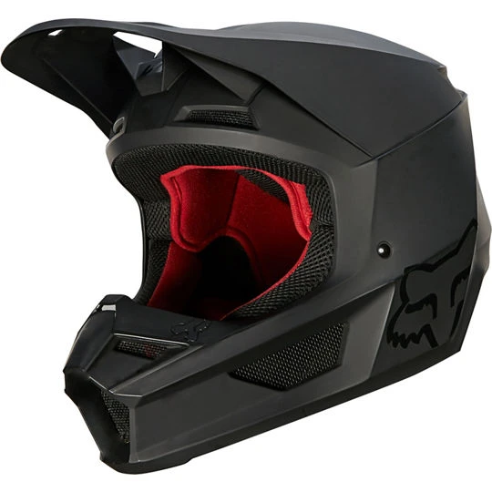 Fox Racing V1 Matte 2022 Black шлем кроссовый