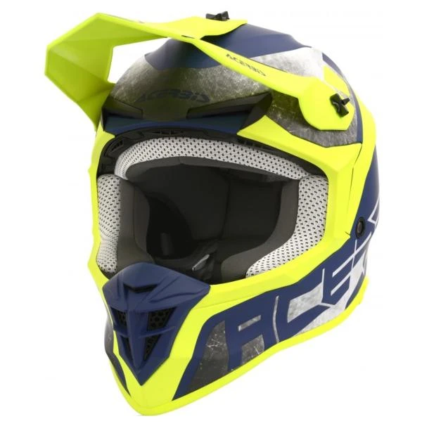 Acerbis Linear Yellow/Blue шлем внедорожный