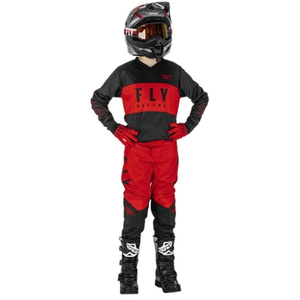Fly Racing F-16 2022 комплект подростковый, красно-черный