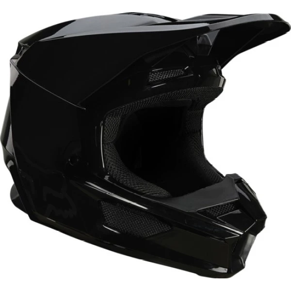 Fox Racing V1 Plaic 2022 Black шлем кроссовый