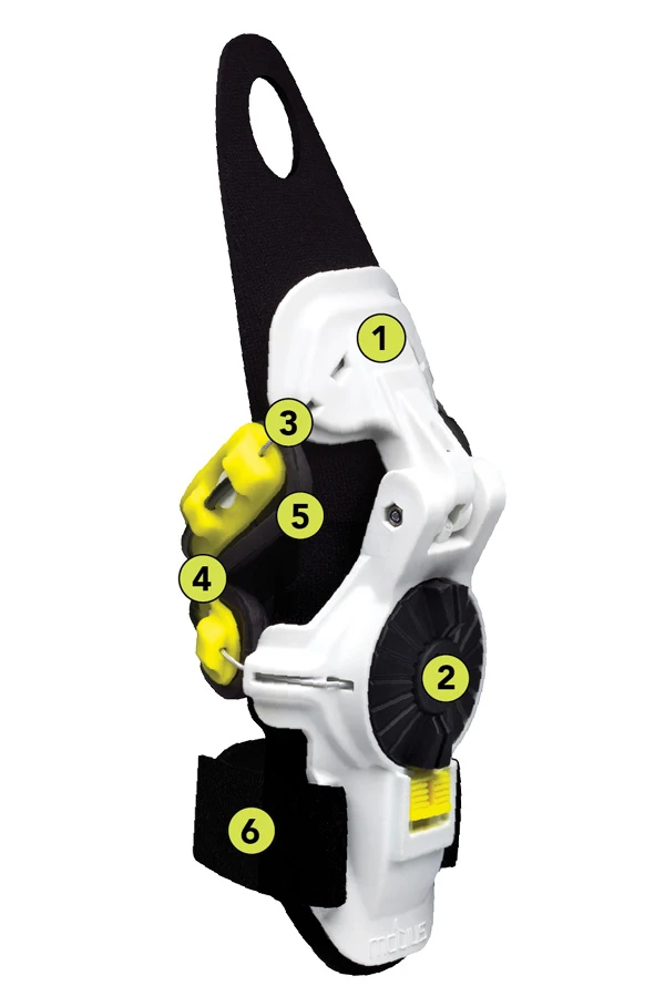 Mobius X8 Wrist Brace защита запястья, бело-черно-желтый