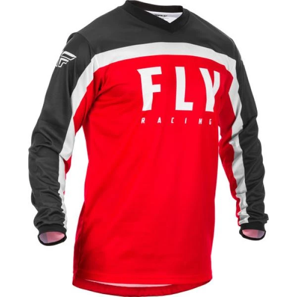Fly Racing F-16 2020 джерси, красно-бело-черный