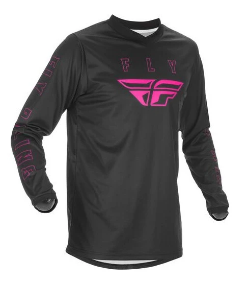 Fly Racing F-16 2021 джерси, черно-розовый