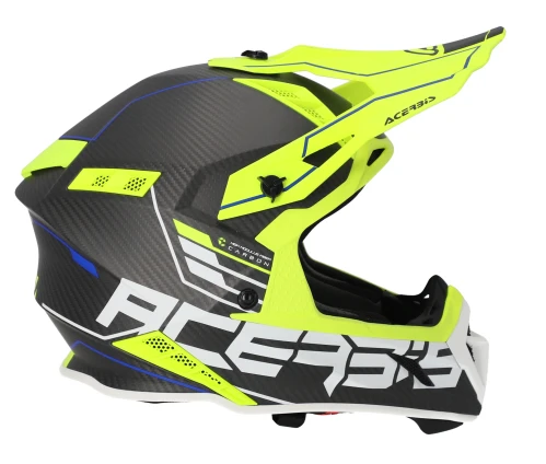 Acerbis Steel Carbon 22-06 Black/Fluo шлем внедорожный, черный