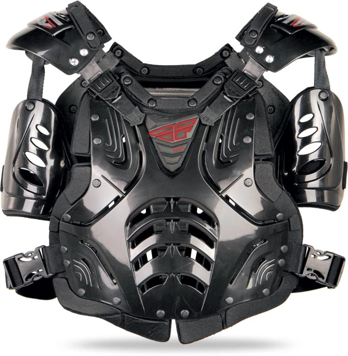 Fly Racing Convertible 2 JR панцирь с плечами подростковый, черный глянцевый