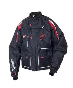 Leatt SNX Pilot Granite-Red куртка снегоходная, черно-красный