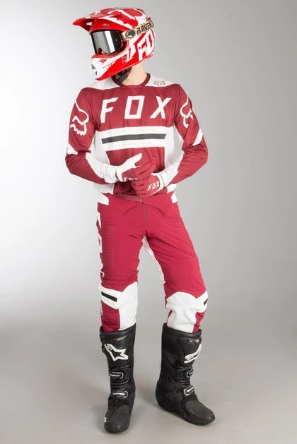 Fox Racing Flexair Preest комплект, темно-красно-белый