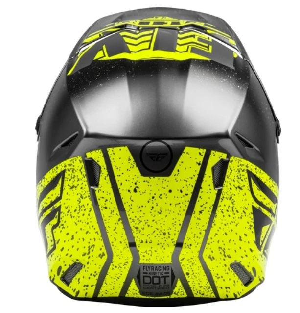 Fly Racing Kinetic K120 2020 шлем кроссовый, серо-черно-салатовый