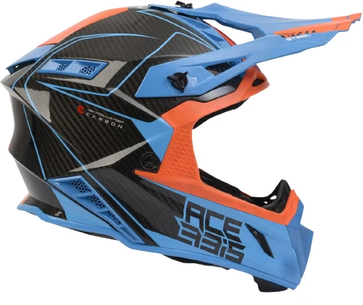 Acerbis Steel Carbon Orange/Blue шлем внедорожный