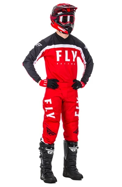 Fly Racing F-16 2020 комплект подростковый, красно-бело-черный