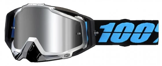 100% Racecraft Plus Daffed Injected Silver Flash Mirror Lens мотоочки