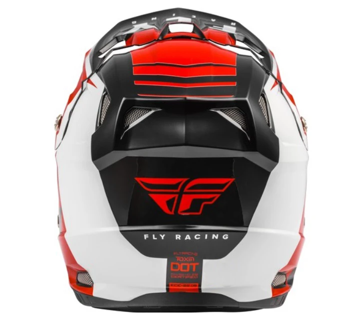 Fly Racing Toxin Transfer 2021 шлем кроссовый, красно-черно-белый