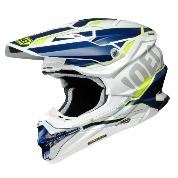 Shoei VFX-WR Allegiant TC-3 шлем кроссовый, желто-бело-синий