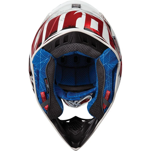 Airoh Aviator 2.3 шлем внедорожный, бело-сине-красный