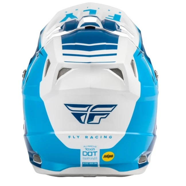 Fly Racing Toxin Transfer 2021 шлем кроссовый, сине-белый