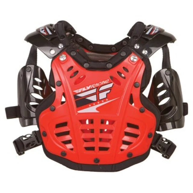 Fly Racing Convertible 2 MINI панцирь с плечами детский, красный глянцевый