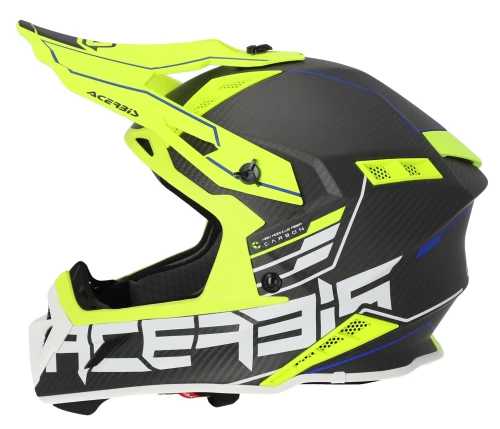 Acerbis Steel Carbon 22-06 Black/Fluo шлем внедорожный, черный