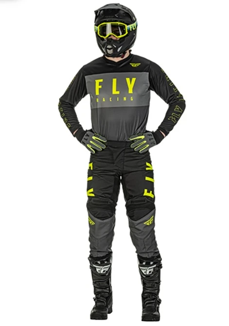 Fly Racing F-16 2022 джерси, серо-черно-желтый