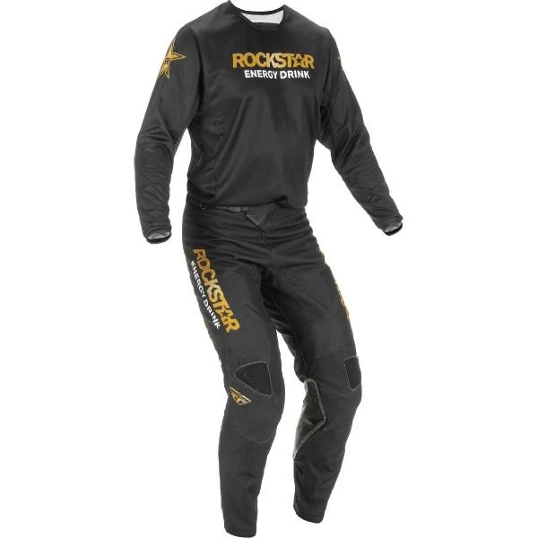 Fly Racing Kinetic Rockstar 2023 комплект, черно-золотой