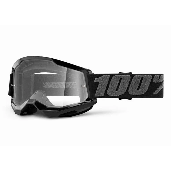 100% Strata 2 Black / Clear Lens мотоочки