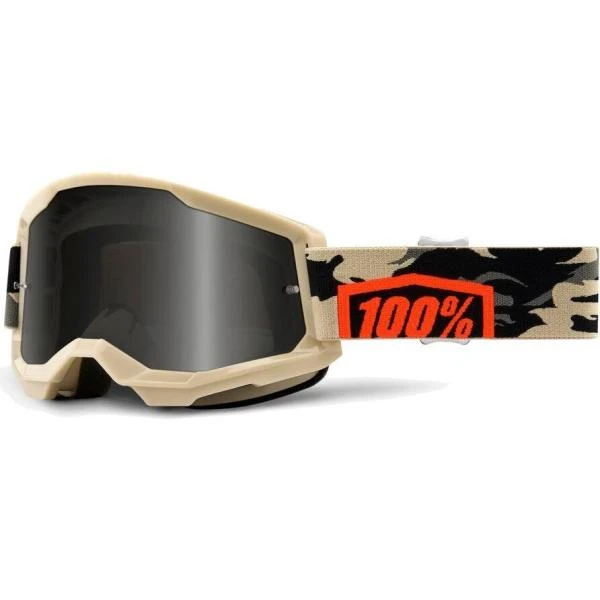 100% Strata 2 Sand Kombat / Smoke Lens мотоочки