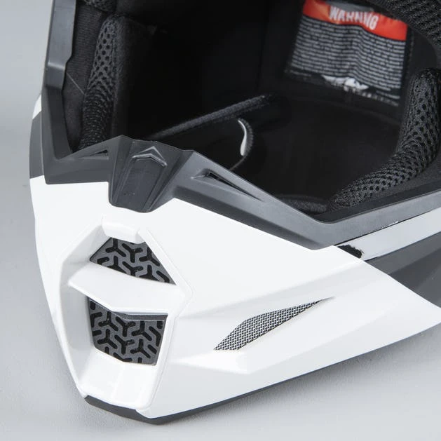 Fly Racing Kinetic K220 2020 шлем кроссовый, бело-серо-черный