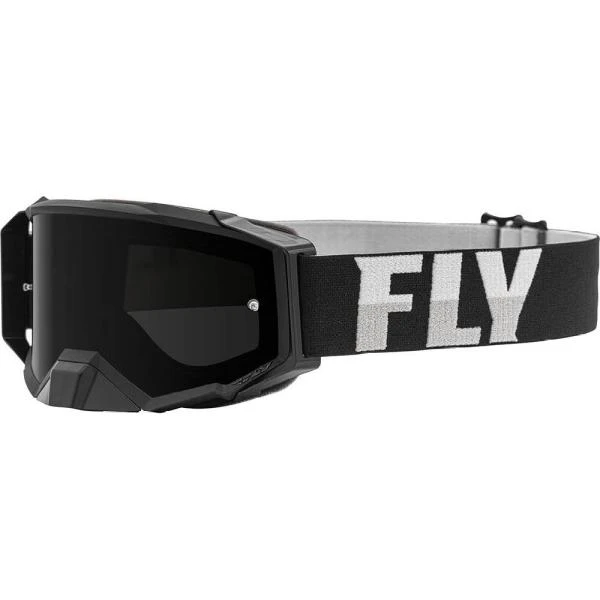 Fly Racing Zone Pro 2022 мотоочки, черно-белый, черная тонированная линза