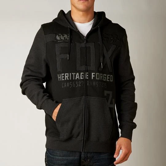 Fox Blockade Zip Fleece толстовка, черный