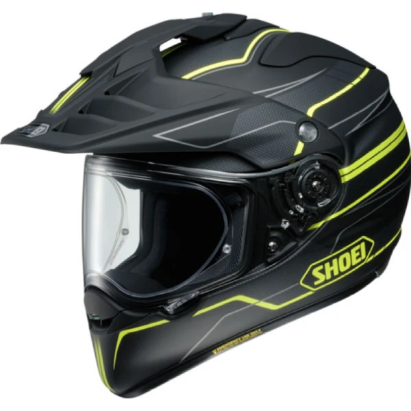 Shoei Hornet ADV NAVIGATE TC-3 PinLock шлем эндуро, черно-желтый матовый