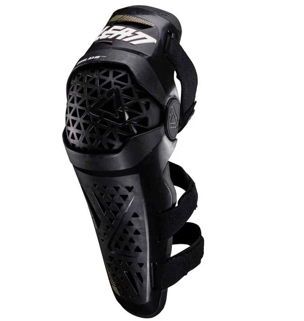 Leatt Dual Axis Pro Black шарнирные наколенники, черный