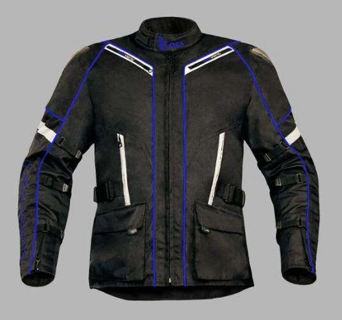 Mотокуртка  OSA текстильная, черно-синий