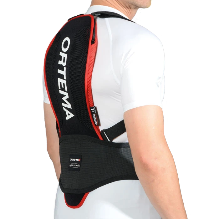 Ortema Ortho-Max Light защита спины, черно-красный